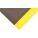 ANTIFATIGUE MAT, DIAMOND PLATE, 3 X 5 FT, 9/16 IN THICK, BLACK/YELLOW BORDER, BEVELED