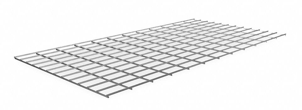 DECKING, 48 IN X 24 IN, 500 LB LOAD CAPACITY, STEEL, 5 GA DECKING, GREY, DECKING