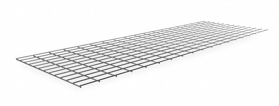 DECKING, 72 IN X 24 IN, 500 LB LOAD CAPACITY, STEEL, 5 GA DECKING, GREY, DECKING
