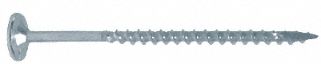 Cabinet Screw: #10 Size, 2 7/16 in Lg, Steel, Zinc-Plated, Flat, Torx®/Star, 150 PK