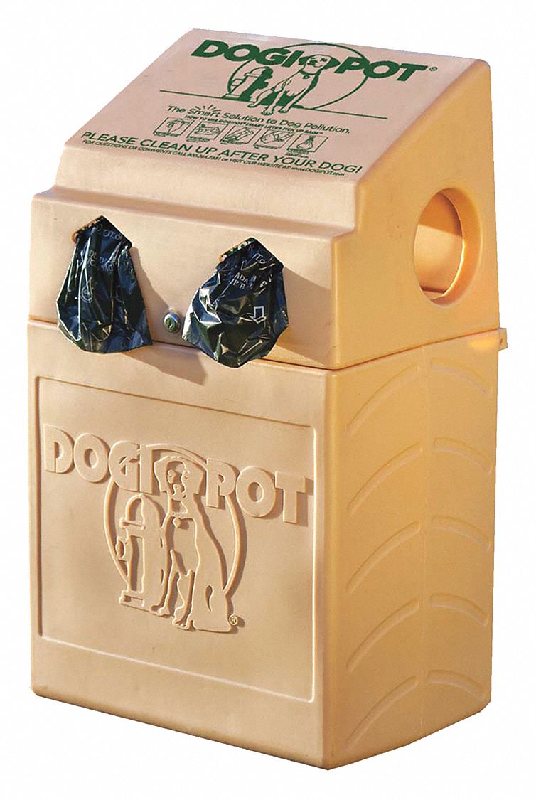 Pet Waste Container 10 gal Tan