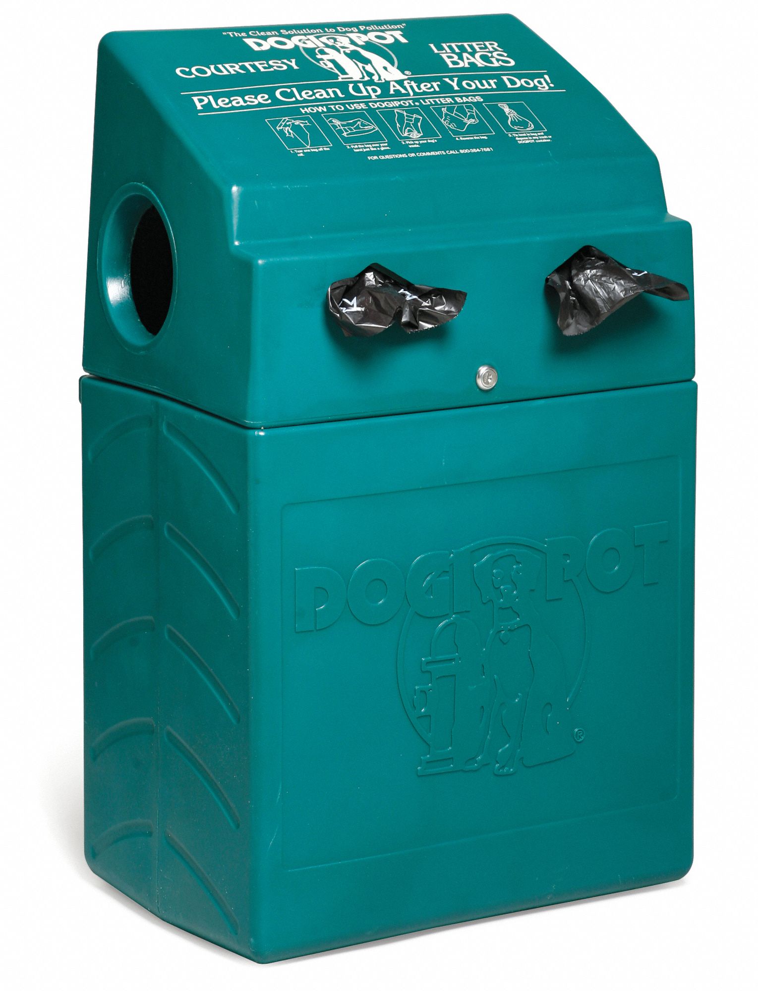 DOGIPOT PET WASTE CONTAINER 10 GAL. GREEN Trash Cans WWG3VLN4 1005 2 Grainger Canada