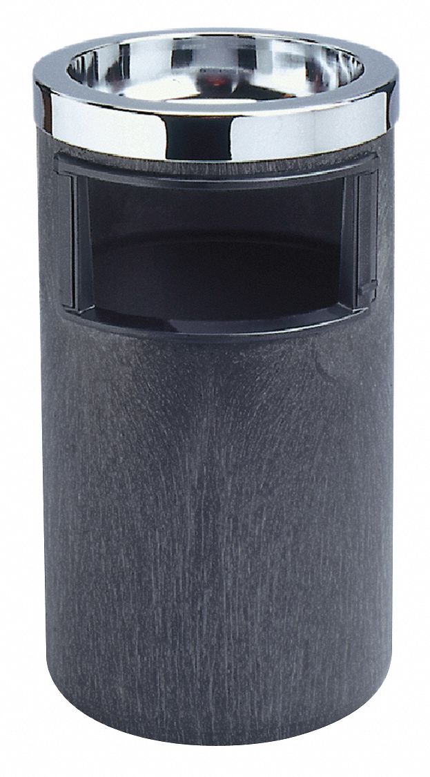 RUBBERMAID COMMERCIAL PRODUCTS 3 1/2 gal Round Ashtray/Trash Can