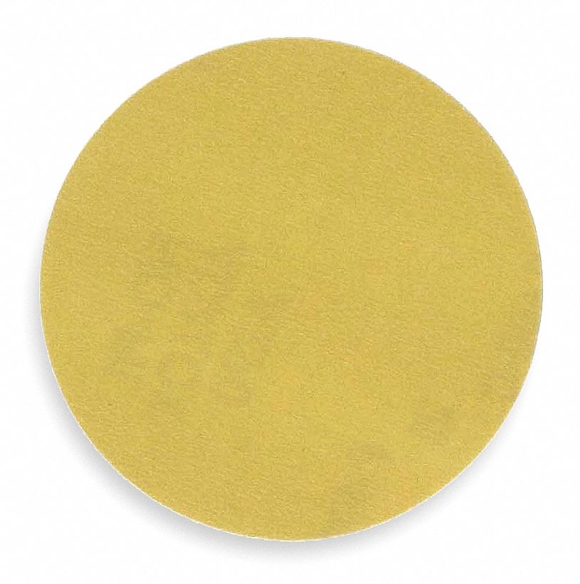 PSA Sanding Disc: 6 in Dia, Non-Vacuum, Aluminum Oxide, P40 Grit, E Wt Paper, A296, P40, PK