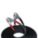 BOOSTER CABLES, CRIMPED, 2 AWG, PARROT JAW, 20 FT CABLE L, BLACK, 500 AMP MAX CURRENT