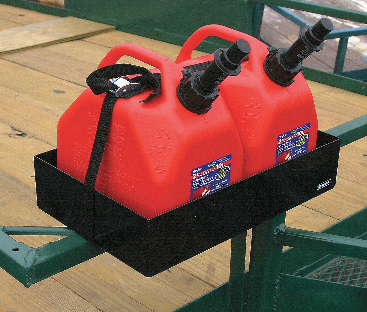 BUYERS PRODUCTS Rack, Gas Can, w/Secure Strap 3VTE1LT30 Grainger