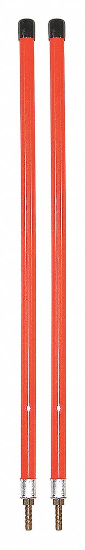 BUYERS PRODUCTS MARKER GUIDE, 28 IN H, FLUORESCENT ORANGE