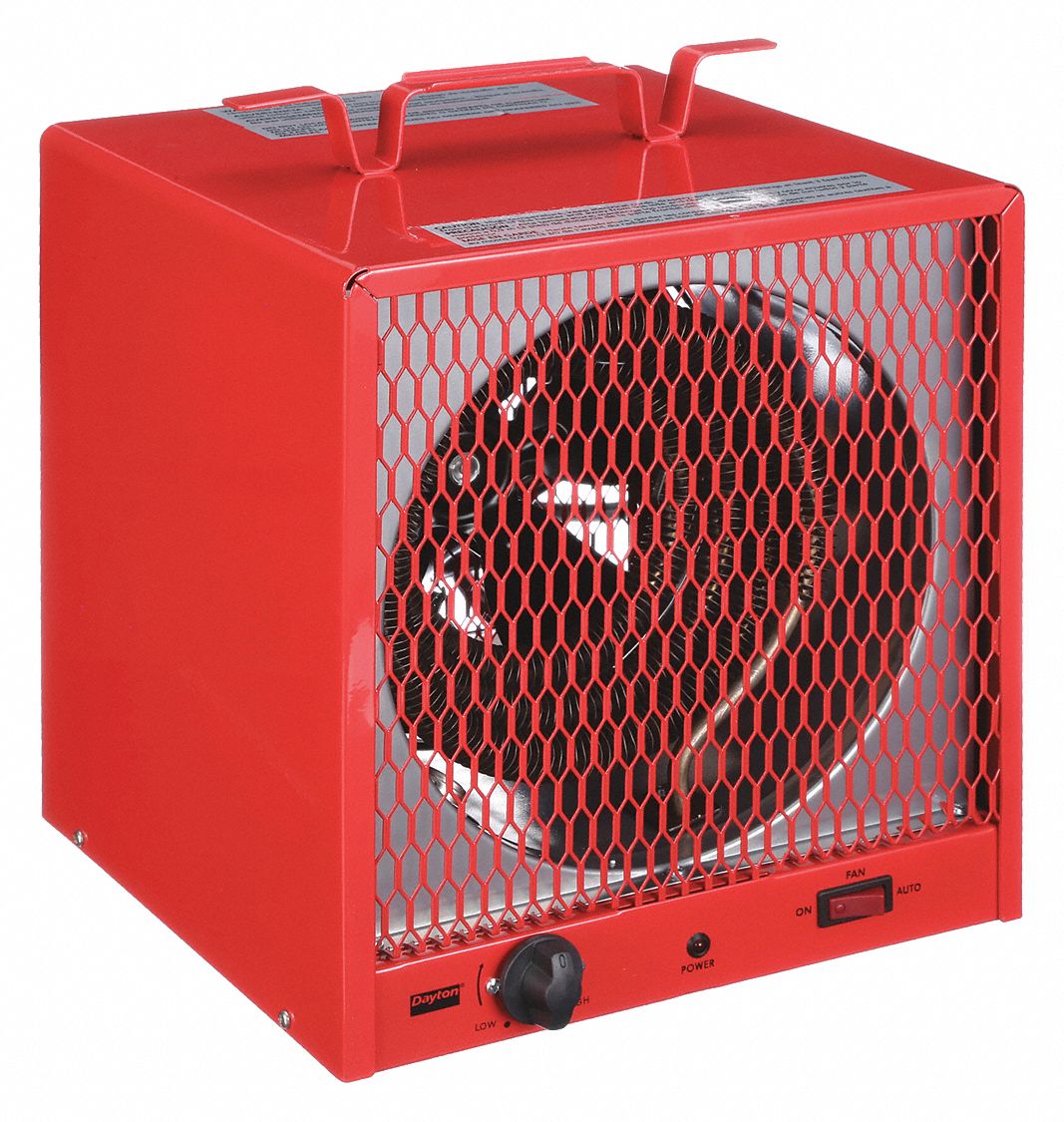 PORTABLE ELECTRIC JOBSITE AND GARAGE HEATER, 4.2KW/5.6KWATT OUTPUT, 6-30P, 208/240V AC