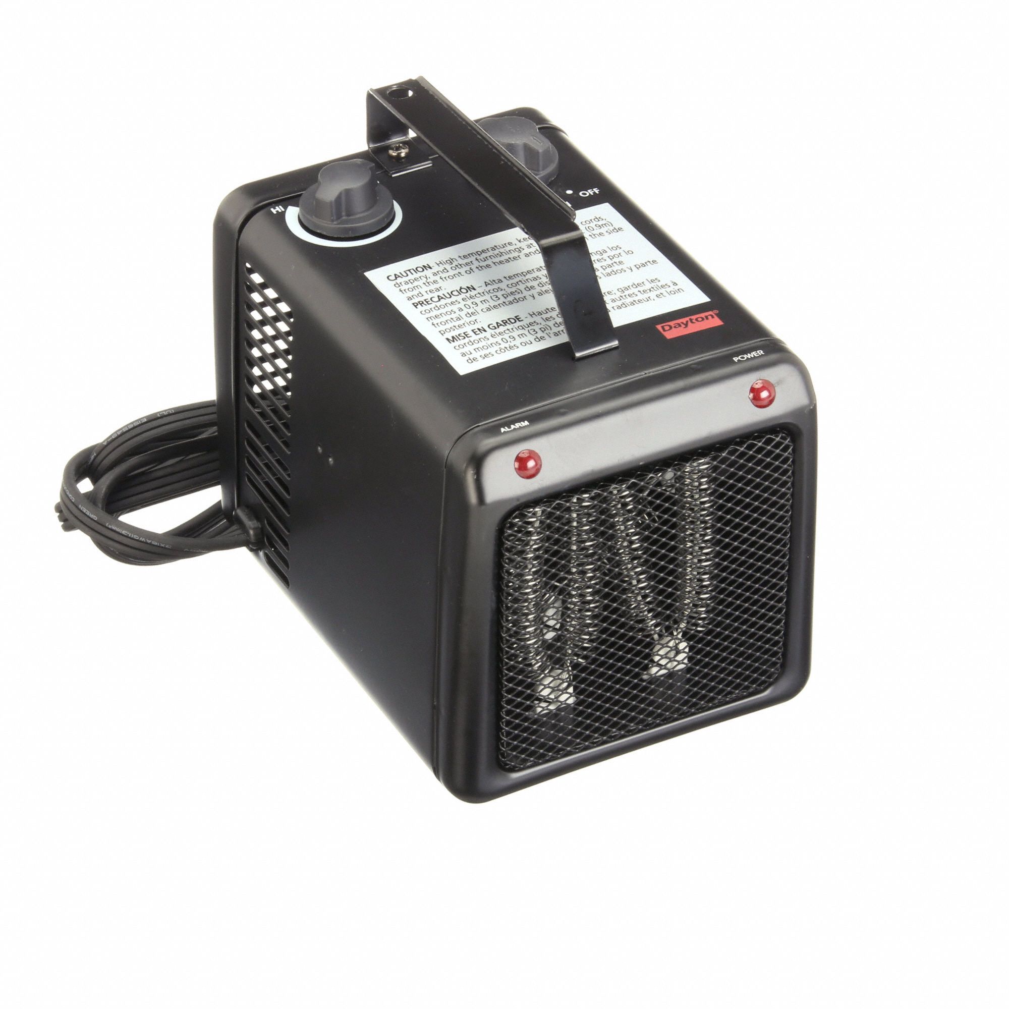 DAYTON, 650W/1000W/1500W, 3 Heat Settings, Portable Electric