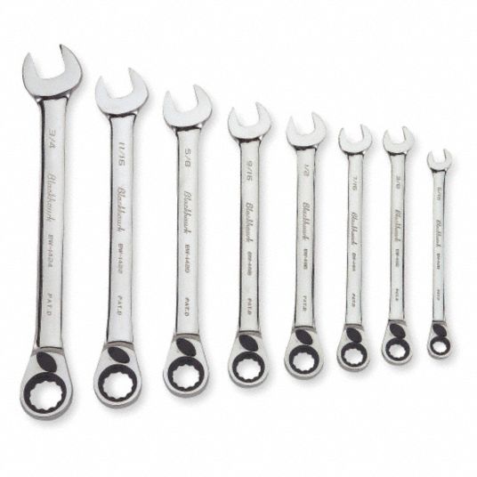 Blackhawk ratcheting store wrench set