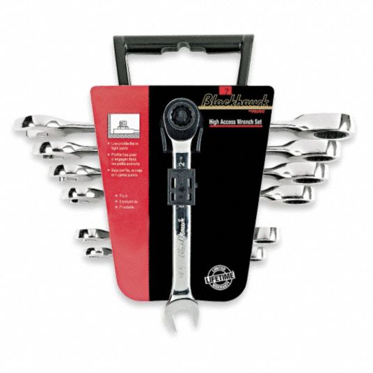 BLACKHAWK BY PROTO Ratcheting Wrench Set 3VY91BW1250 Grainger