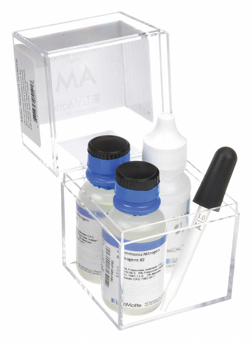 Lamotte Ammonia Nitrogen 00 400 Ppm Water Test Education Kit 3vyx53642 Sc Grainger 7586