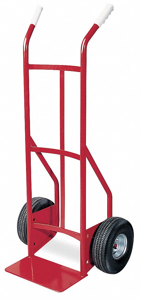 STANDARD STEEL GENERAL PURPOSE HAND TRUCK, 650 LB LOAD CAPACITY, 14 X 8 IN, PNEUMATIC, STD