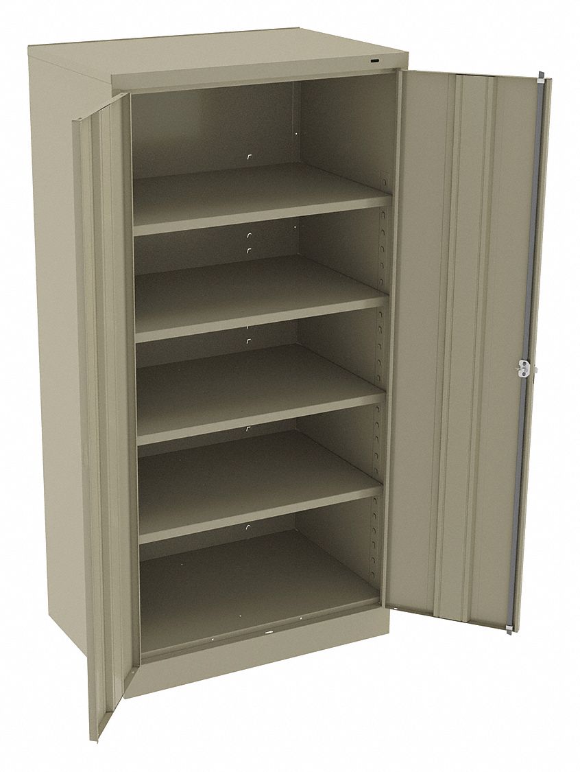 TENNSCO, 36 in x 24 in x 72 in, Swing Handle & Keyed, Storage Cabinet ...