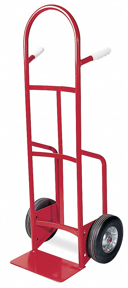 STANDARD STEEL GENERAL PURPOSE HAND TRUCK, 500 LB LOAD CAPACITY, 14 X 8 IN, SEMIPNEUMATIC