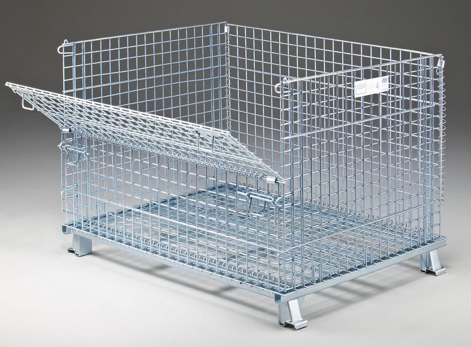 NASHVILLE WIRE Collapsible Bulk Container 30.3 cu ft, 48 in x 40 in x