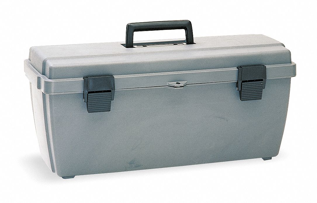 FLAMBEAU Caja con Compartimentos, Gris, 3 x 13 x 18-1/2, EA1 - Cajas  para Piezas y Partes Pequeñas - 3KN84