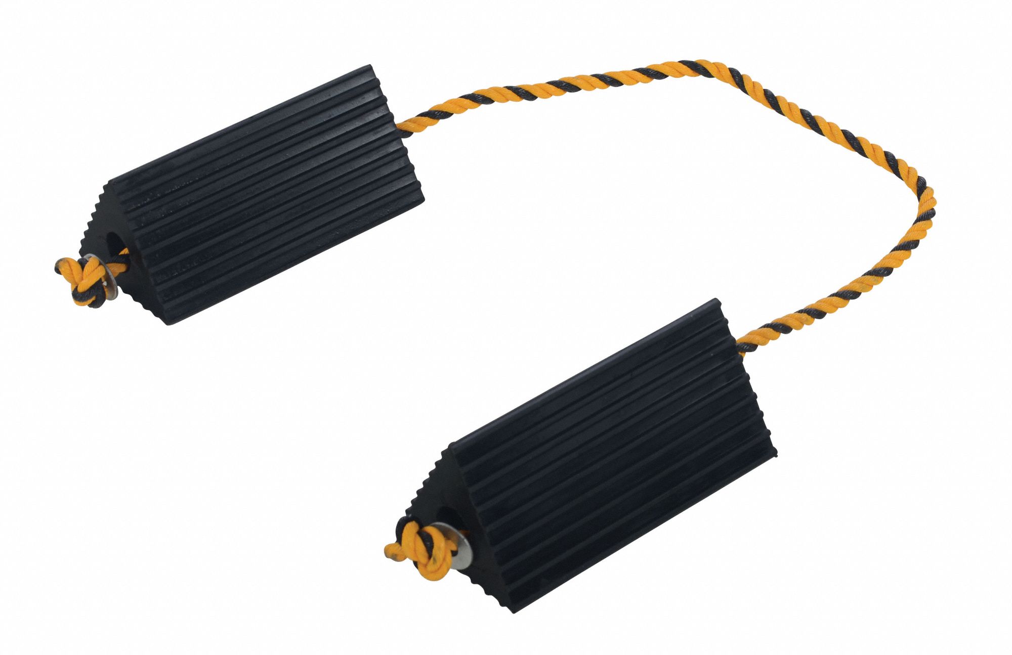 GRAINGER APPROVED Wheel Chock 10 in Wd, 4 1/2 in Ht, 5 in Dp, Rubber