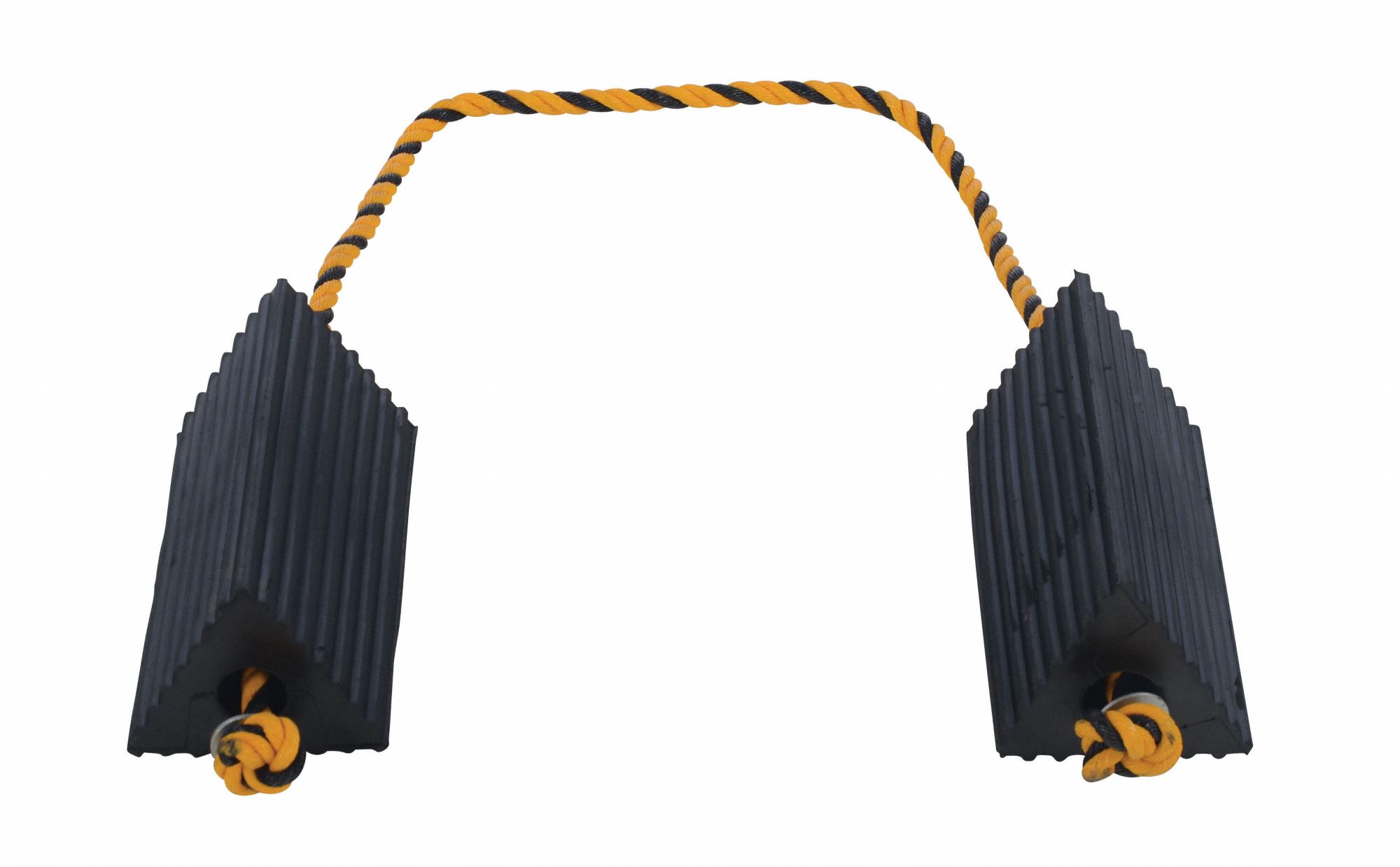 GRAINGER APPROVED Wheel Chock 10 in Wd, 4 1/2 in Ht, 5 in Dp, Rubber