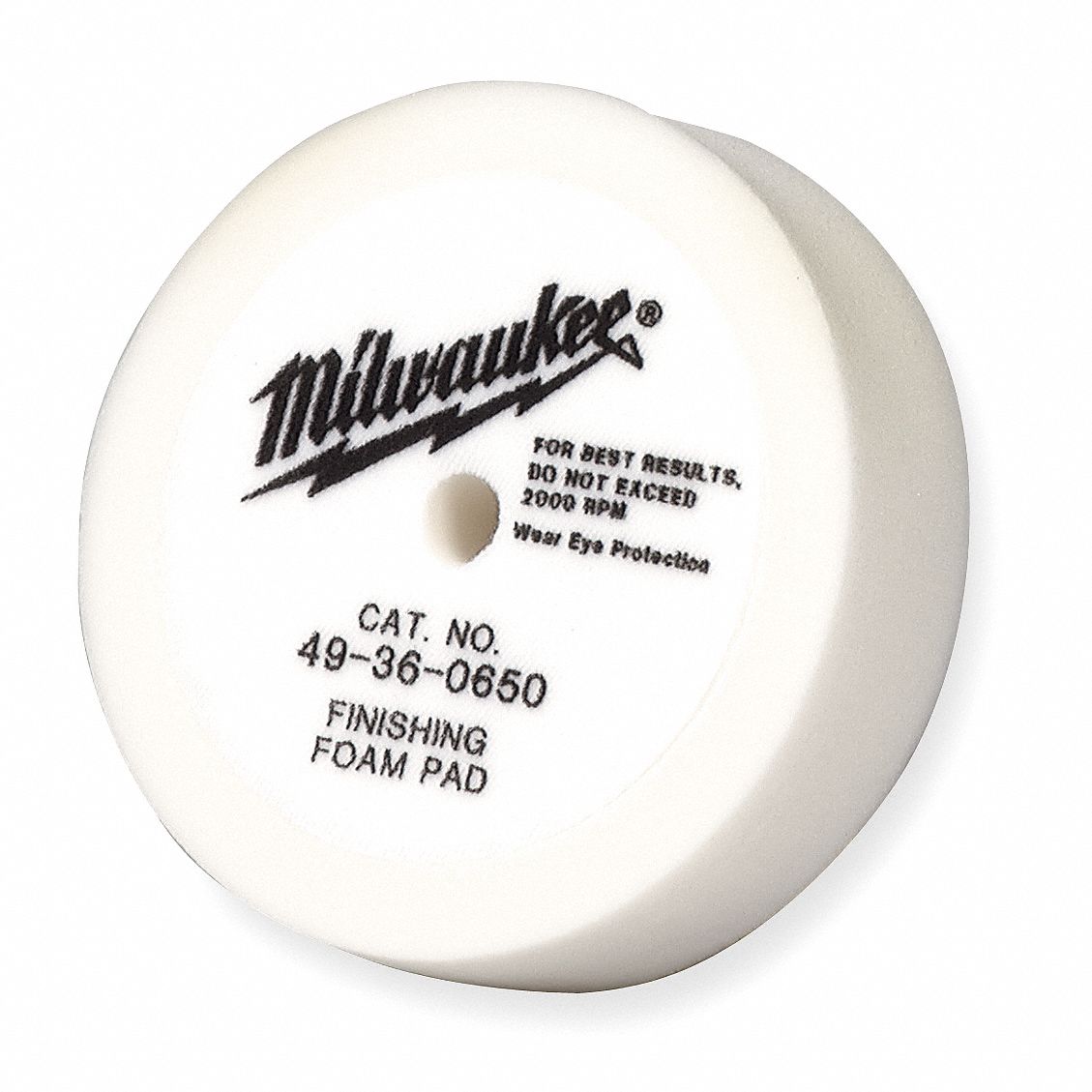 MILWAUKEE Buffing Pad, Diameter 8 in, Thickness 2 in 3W78349361550