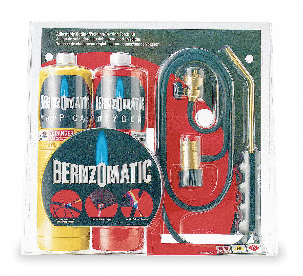 BERNZOMATIC Pencil Torch Kit, Self Igniting, 4500°F Propane Temp., 5300 MAPP Temp. - 3WA92 