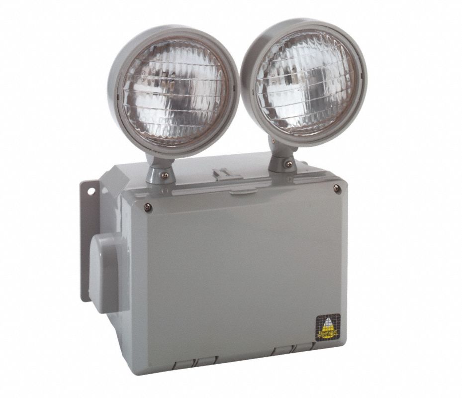 BIG BEAM Luz de Emergencia para Lugares Húmedos Tungsteno 2 cabezales 1