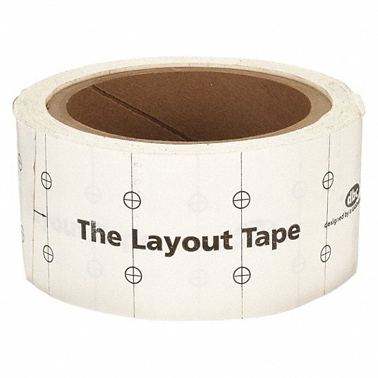 FAST CAP, LAYOUTTAPE, Adhesive Backed Tape Measure - 3WAF8