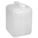 CARBOY, 18.92 L CAPACITY, 5 GAL CAPACITY, SCREW ON, HDPE, BLOW MOLDED HANDLE, WHITE, HDPE