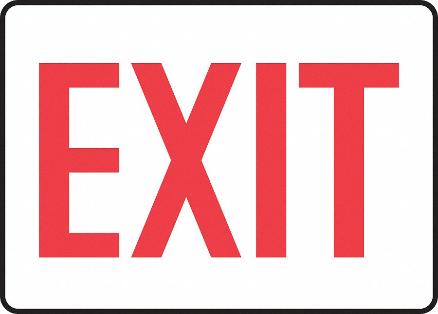 Vinyl, Exit Sign, 10