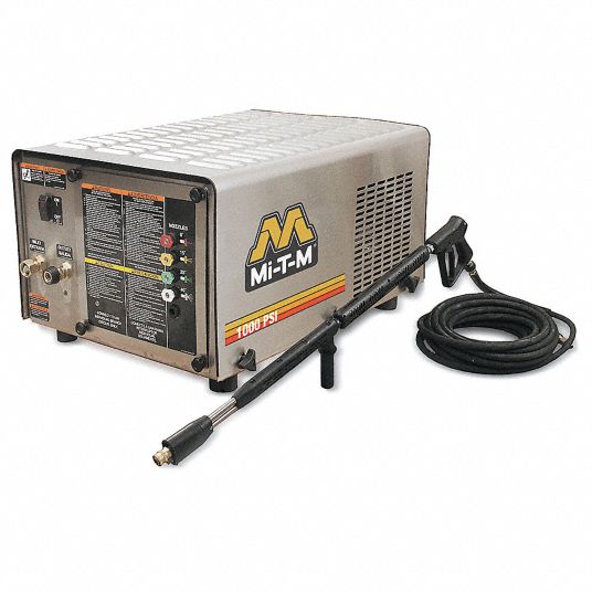 MI-T-M Pressure Washer: 1,000 psi Op Pressure, Cold, 2 hp HP, 2.5 gpm  Pressure Washer Flow Rate