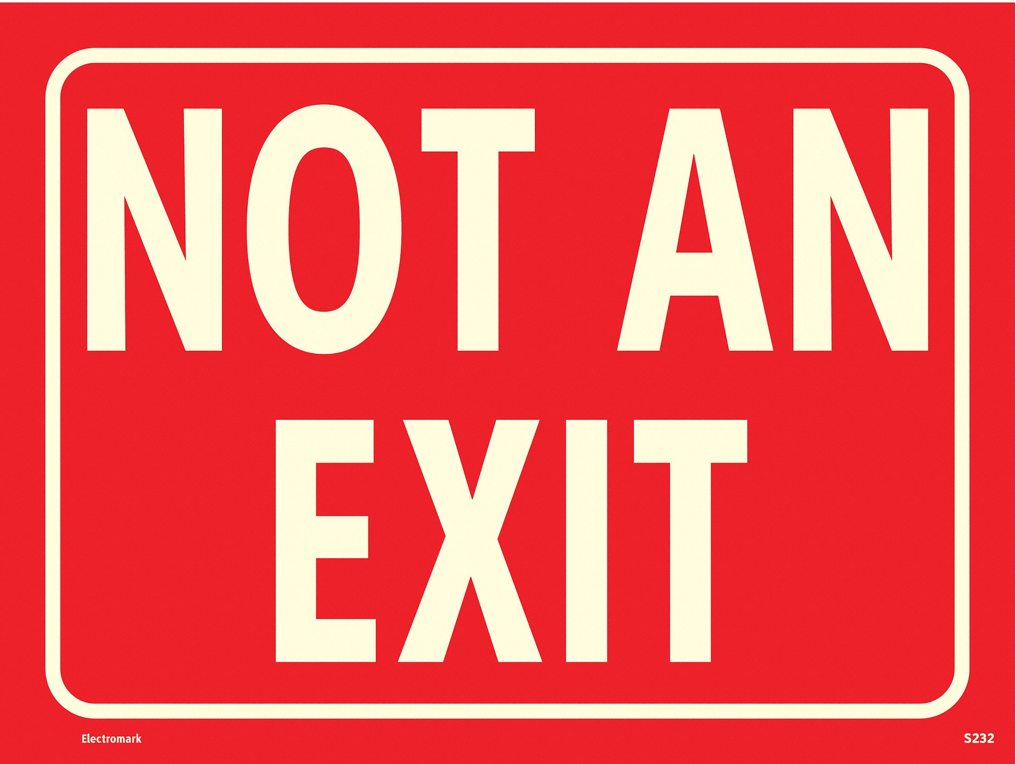 Polyester, Exit Sign, 12