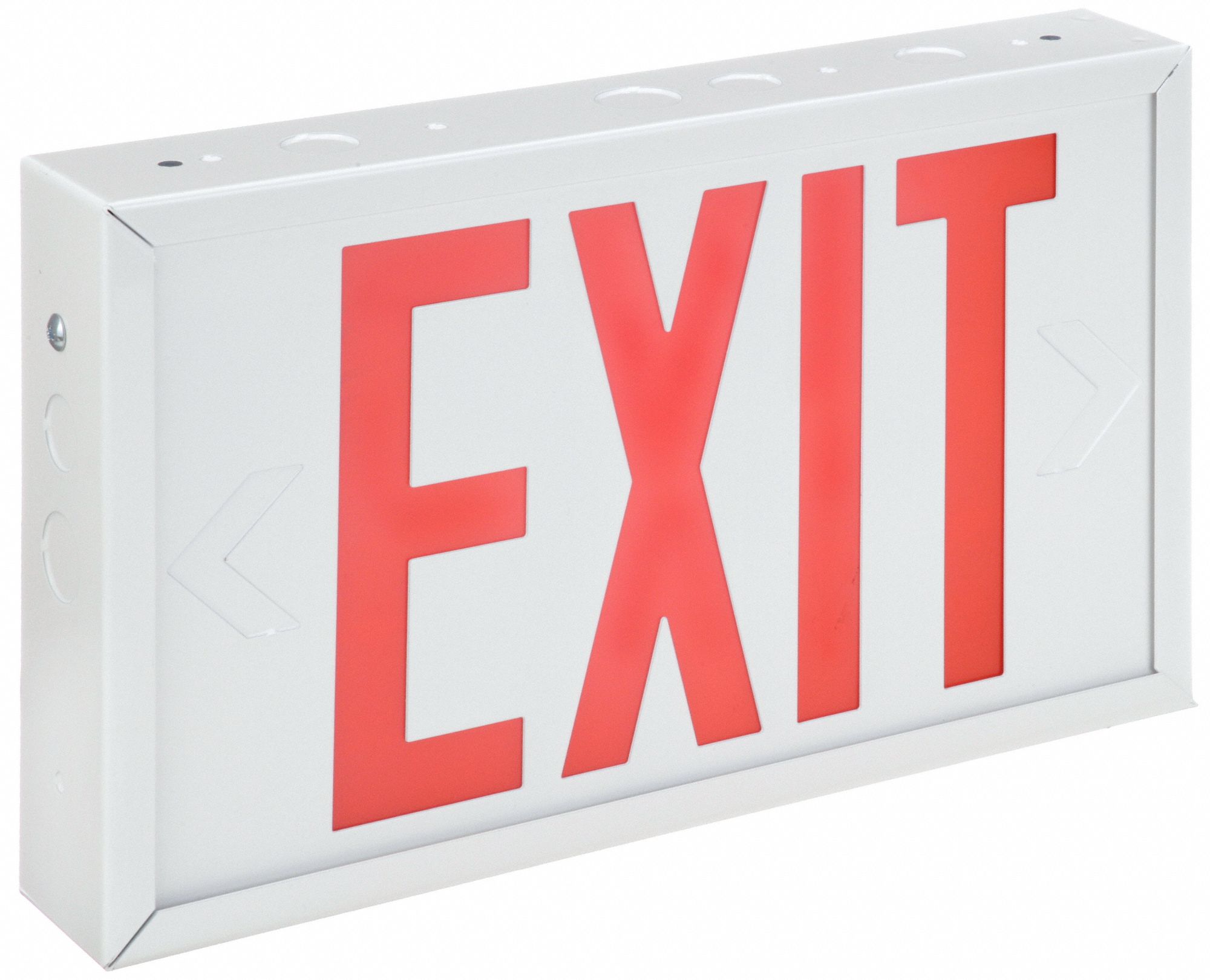 Led, White, Exit Sign - 3wcn5