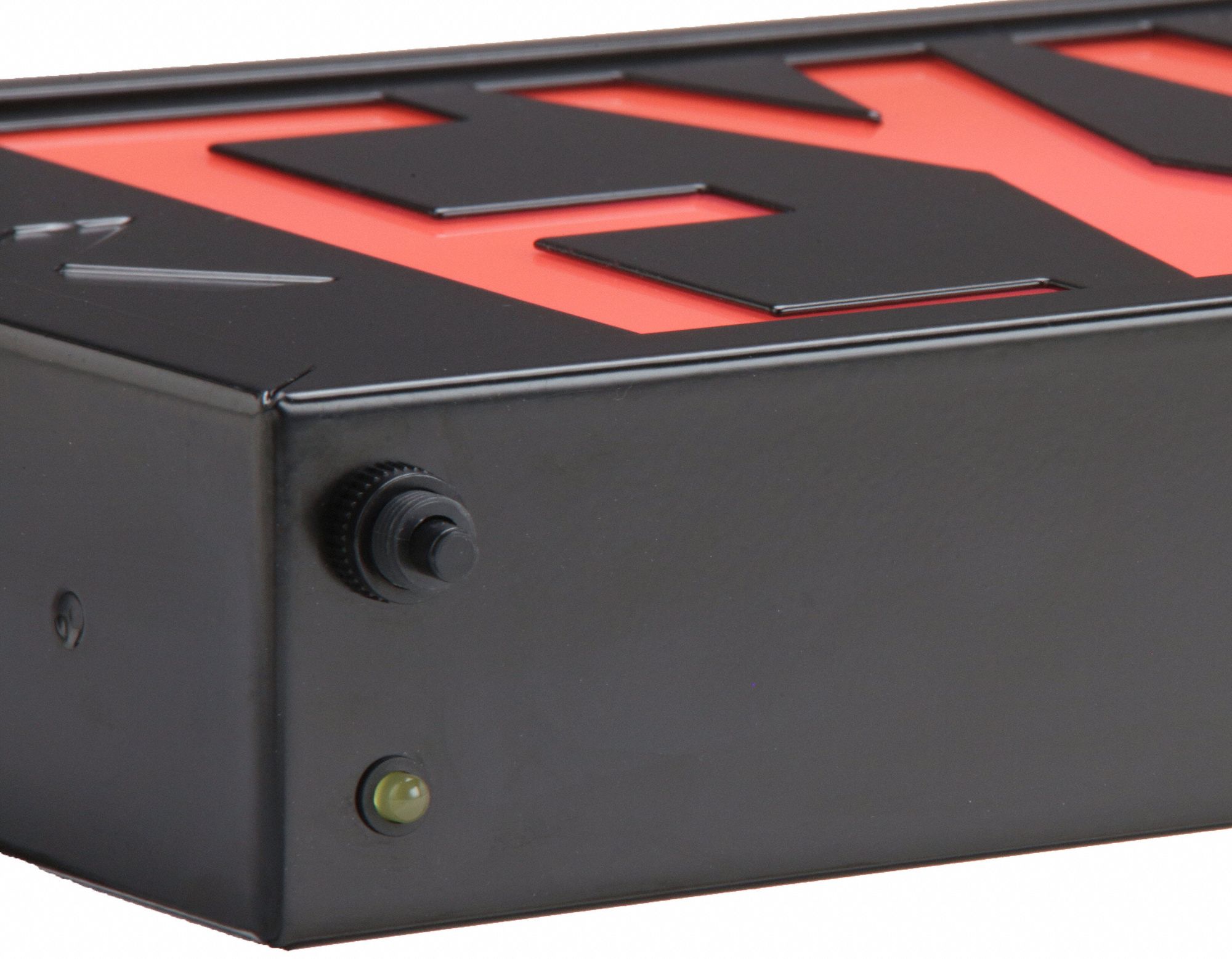 BIG BEAM Exit Sign: Emergency Battery Backup, LED, Black, Red, 2 Faces ...