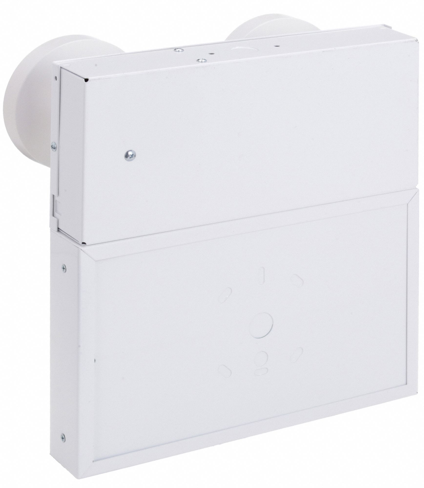 BIG BEAM Exit Sign with Emergency Lights: White, 1 Faces, Red, LED, End ...