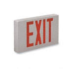 EXIT SIGN, LED, WHITE, RED, 2 FACES, CEILING/END/WALL, 1.7 W