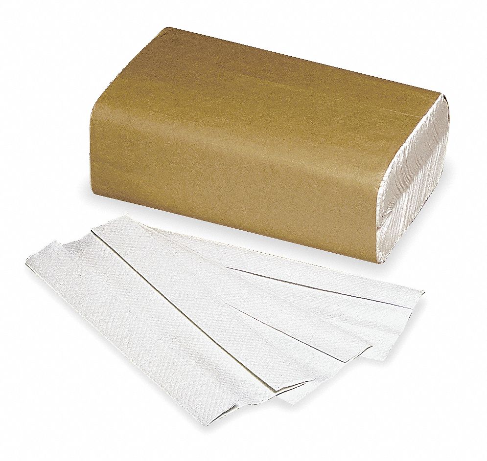 White, 9 1/4 in Sheet Wd, Paper Towel Sheets - 3WE27|8540-01-494