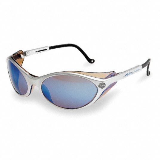 Safety Glasses Blue Mirror ScratchResist Grainger
