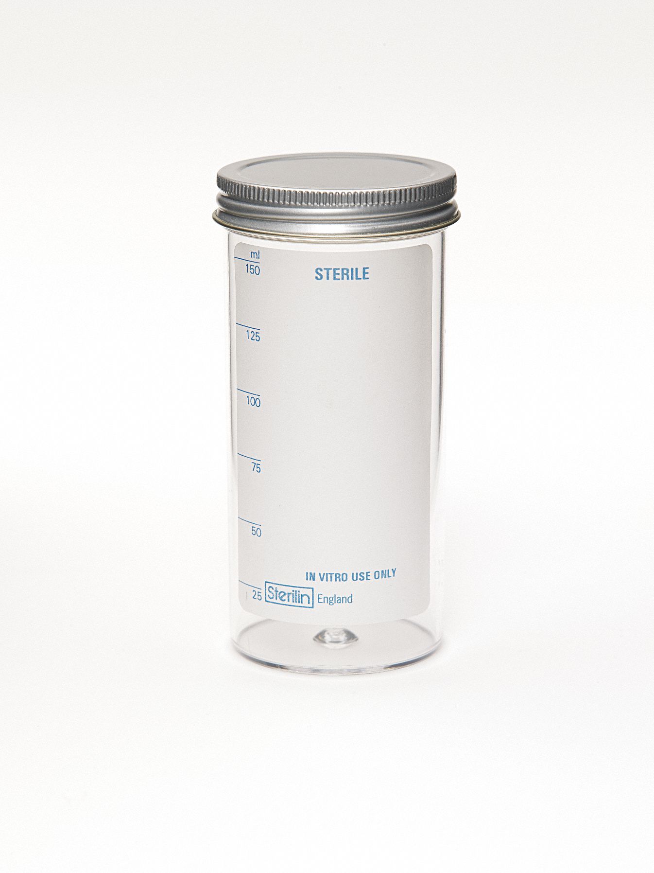 150mL Sample Container, Wide Mouth, Polystyrene, PK 120