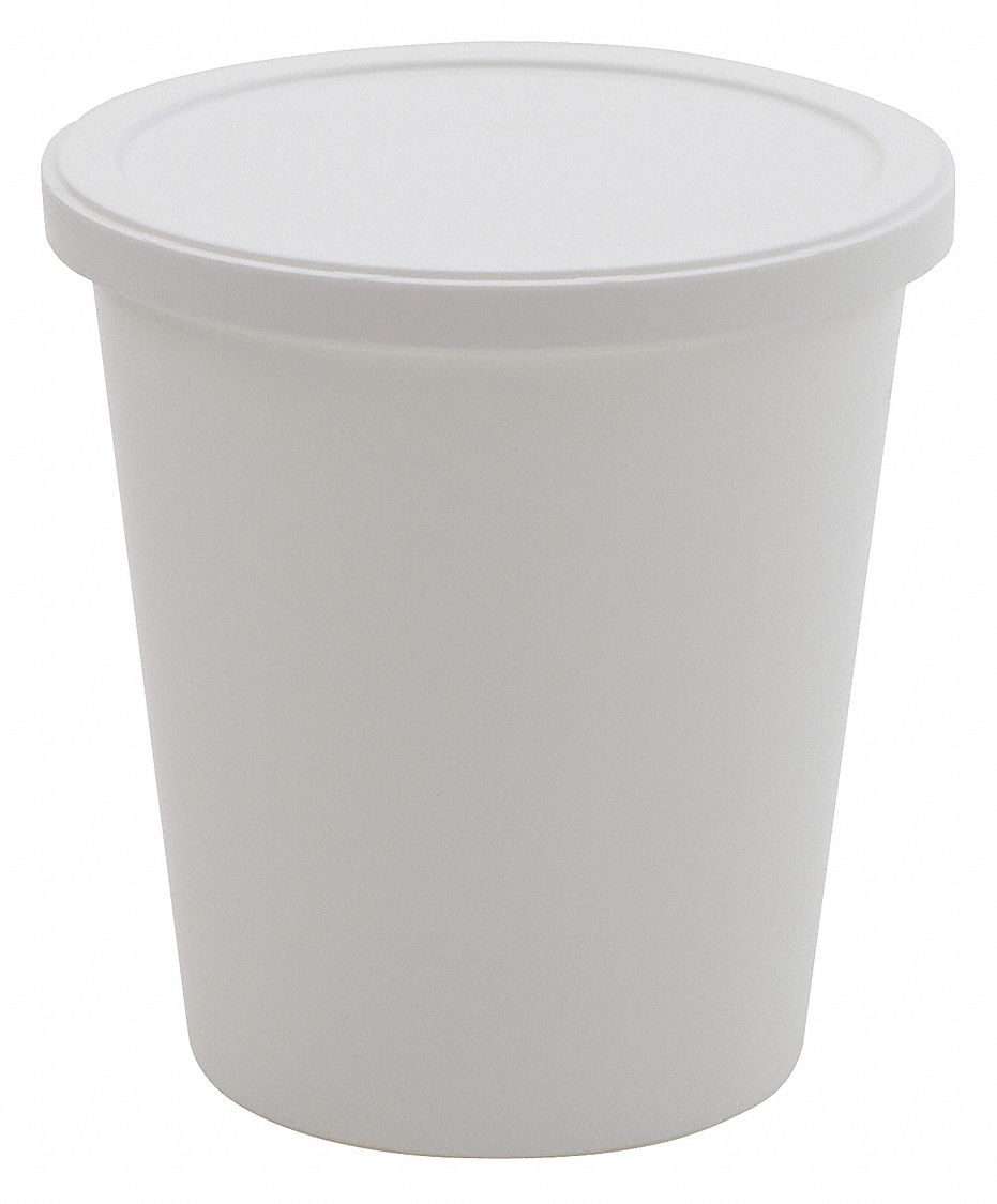 Specimen Container: PPCO, 8.1 fl oz Capacity - oz, 240 mL Capacity - mL, 78.74 mm Body Dia, Round