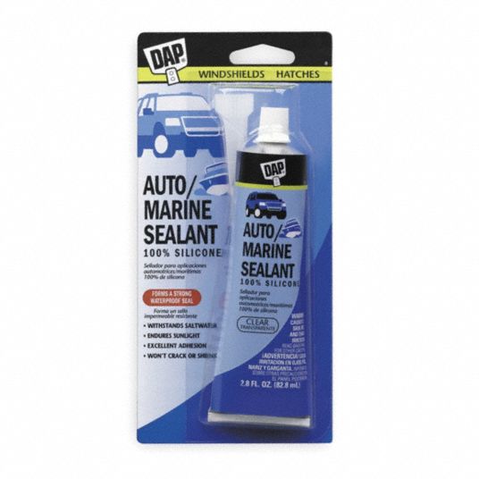 DAP Clear Auto/Marine Sealant, 2.8 fl oz Tube 3WEY900694 Grainger