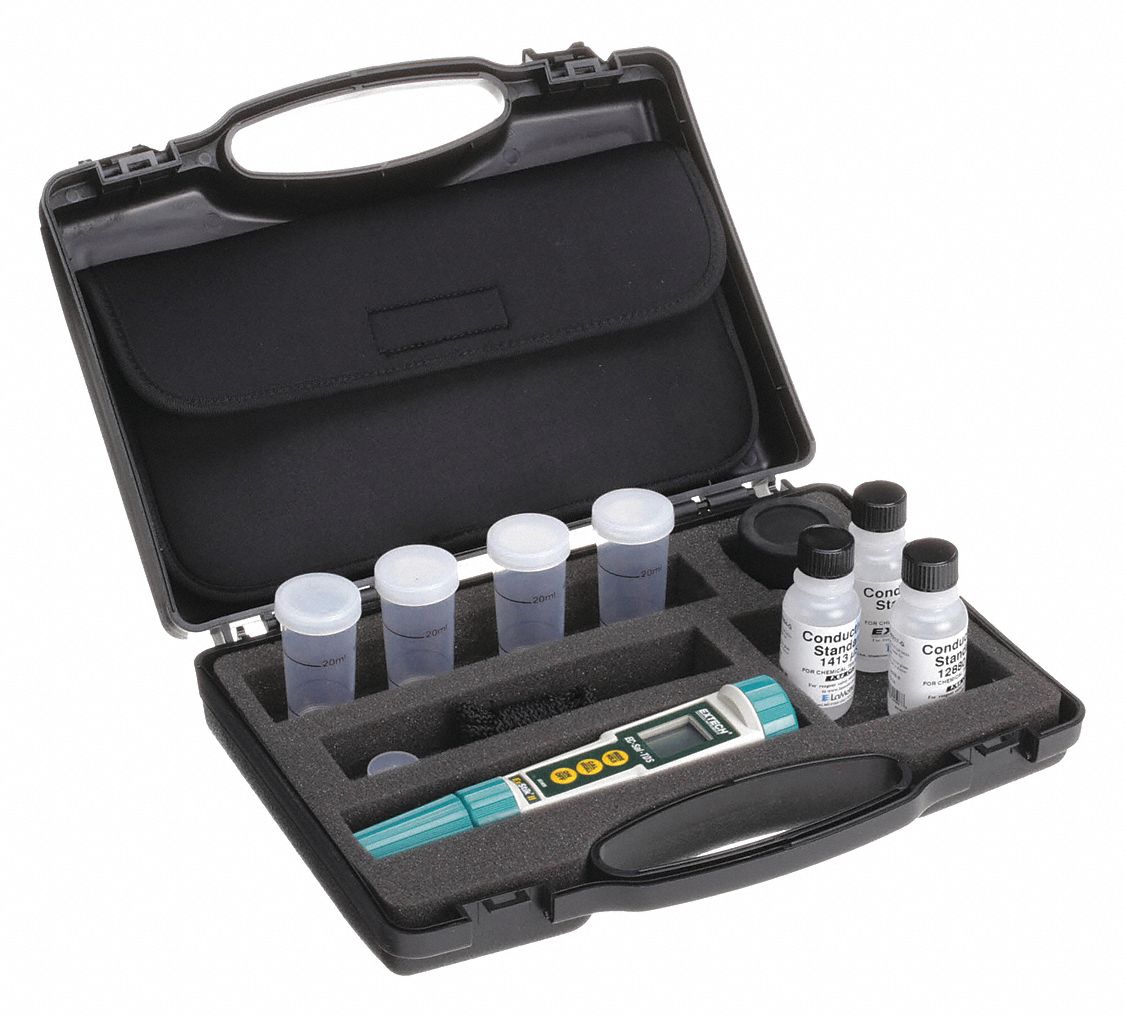 EXTECH, Handheld, 0 to 19.99 mS, Conductivity Kit 3WFH5EC410 Grainger