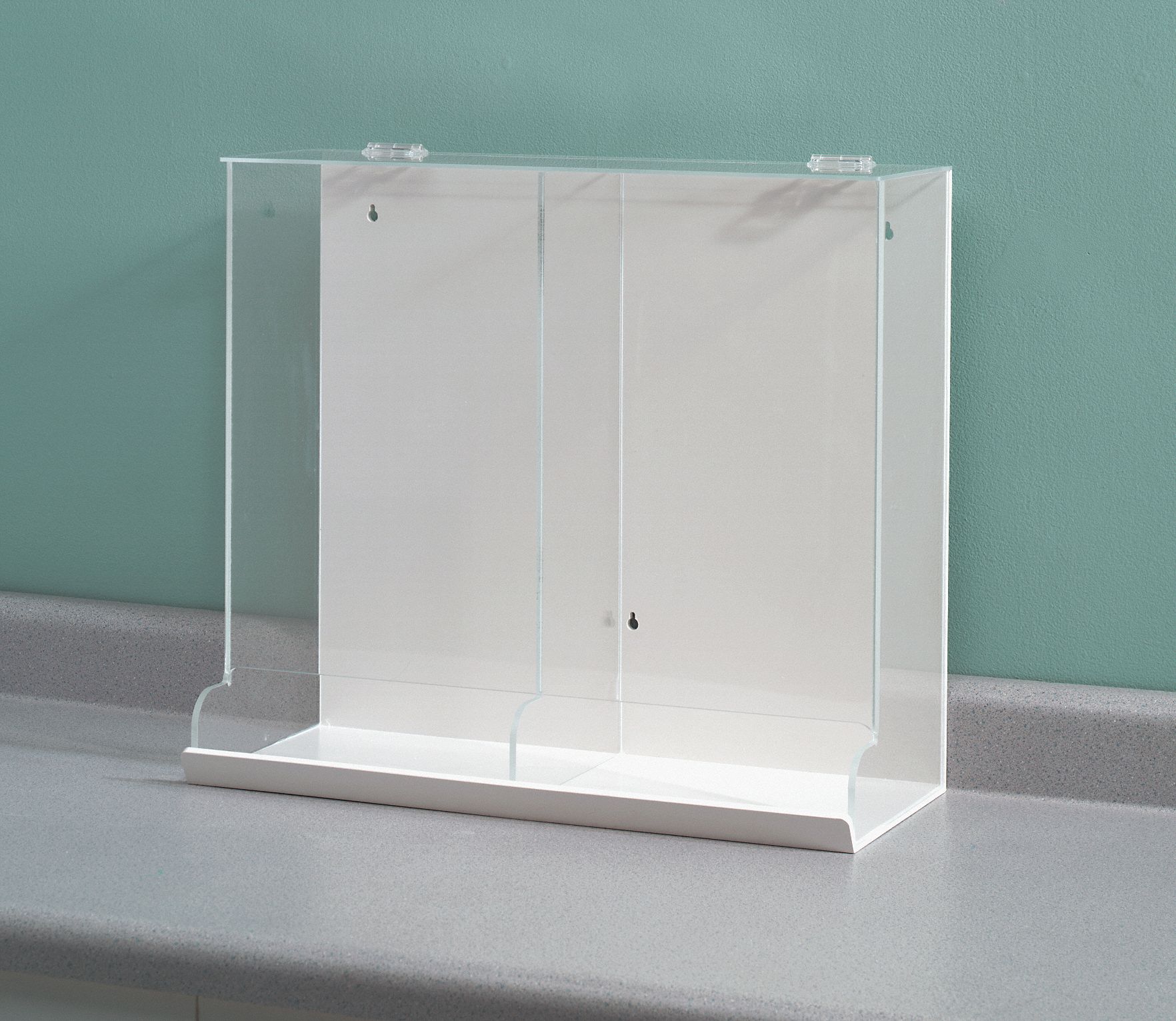 3-Tier Acrylic Cabinet Organizer Clear, 18 x 8-3/8 x 3-3/8 H | The Container Store