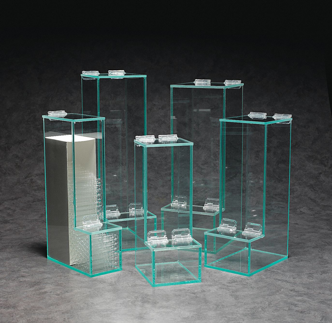 TRIPPNT Test Tube Dispenser 12 x 75mm Test Tubes, 12 in Ht, 3 1/4 in Wd, 4 in Dp, Acrylic