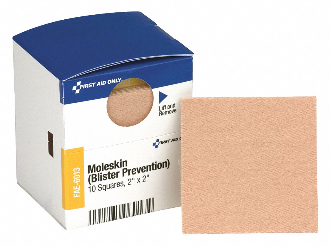 Adhesive Bandage: Strip Bandages, 2 in Wd, 2 in Lg, Not Metal Detectable, Fabric