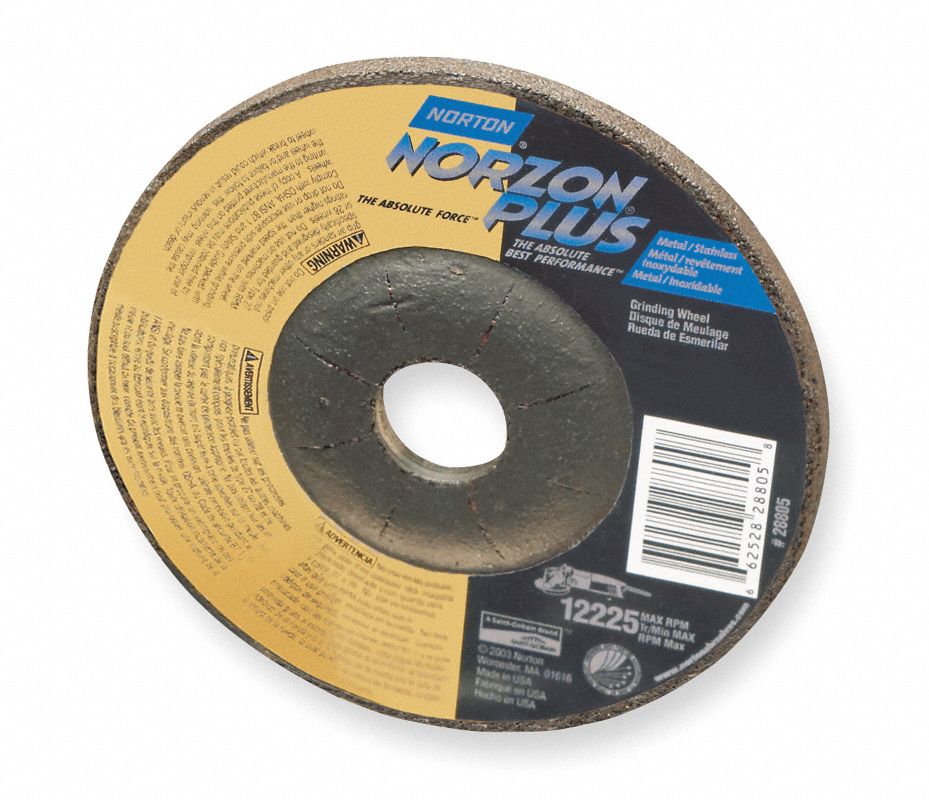 NORTON Disco de Corte Abrasivo Serie NorZon Plus RightCut de 41/2
