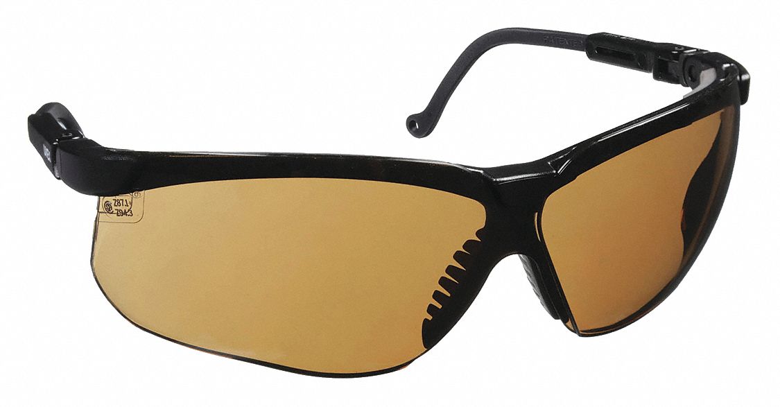 Amber Safety Glasses for Low-Light Use