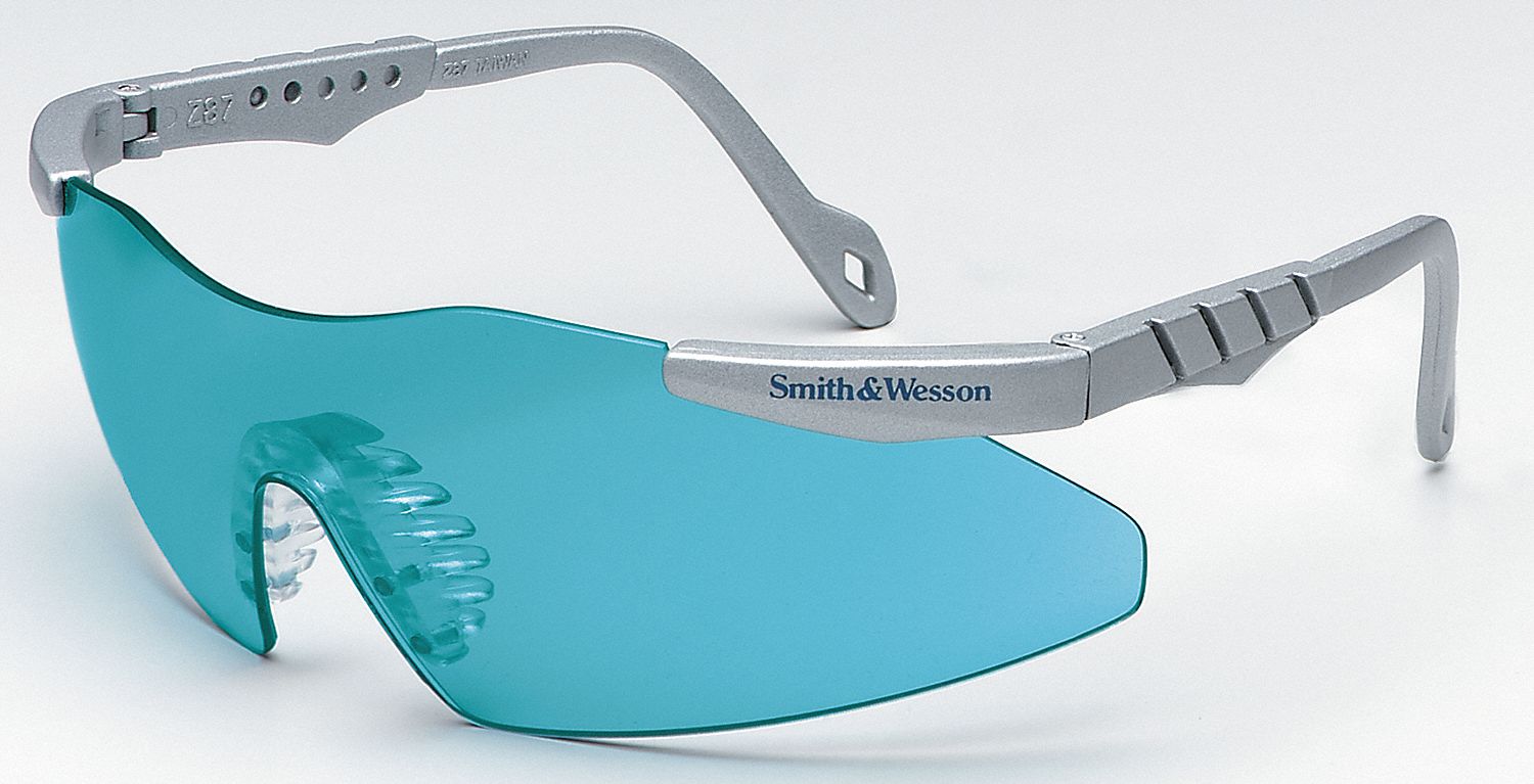 SMITH & WESSON Safety Glasses, Teal 3WLX119830 Grainger