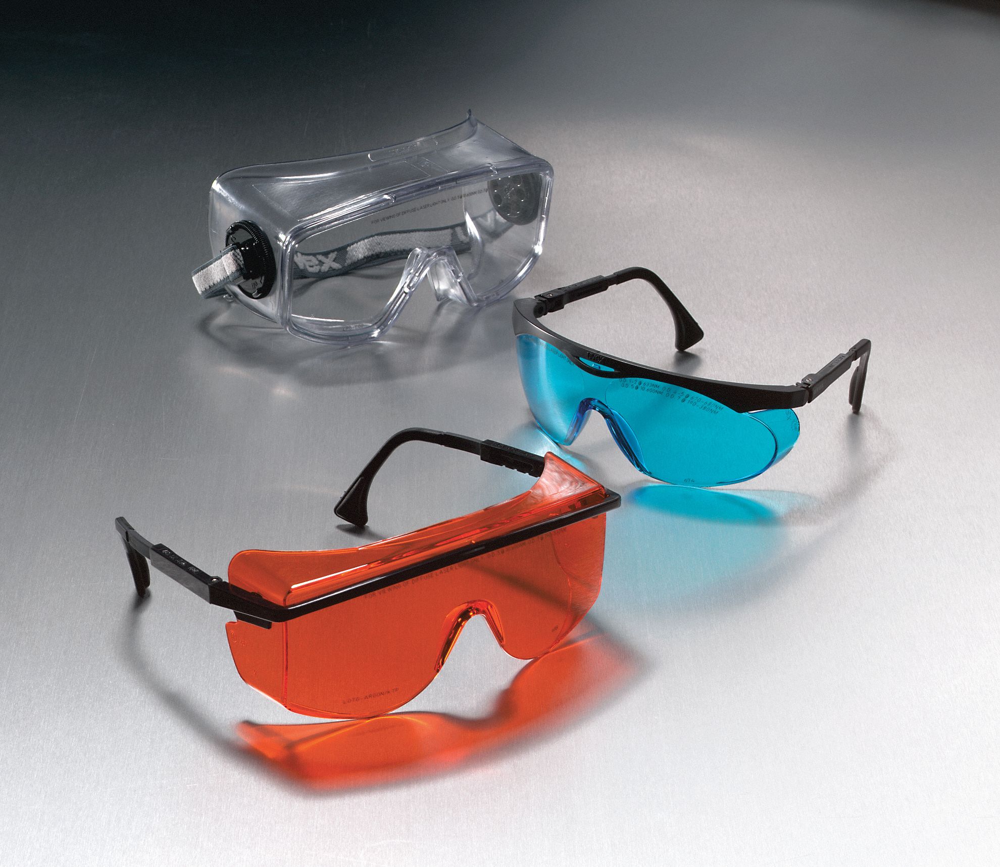 3WLF7 - Laser Glasses Blue Uncoated