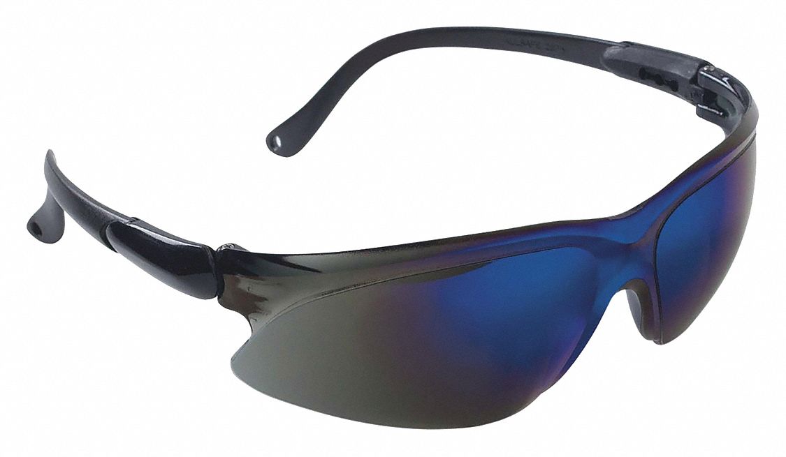 KLEENGUARD V20 Visio Scratch-Resistant Safety Glasses , Blue Mirror ...