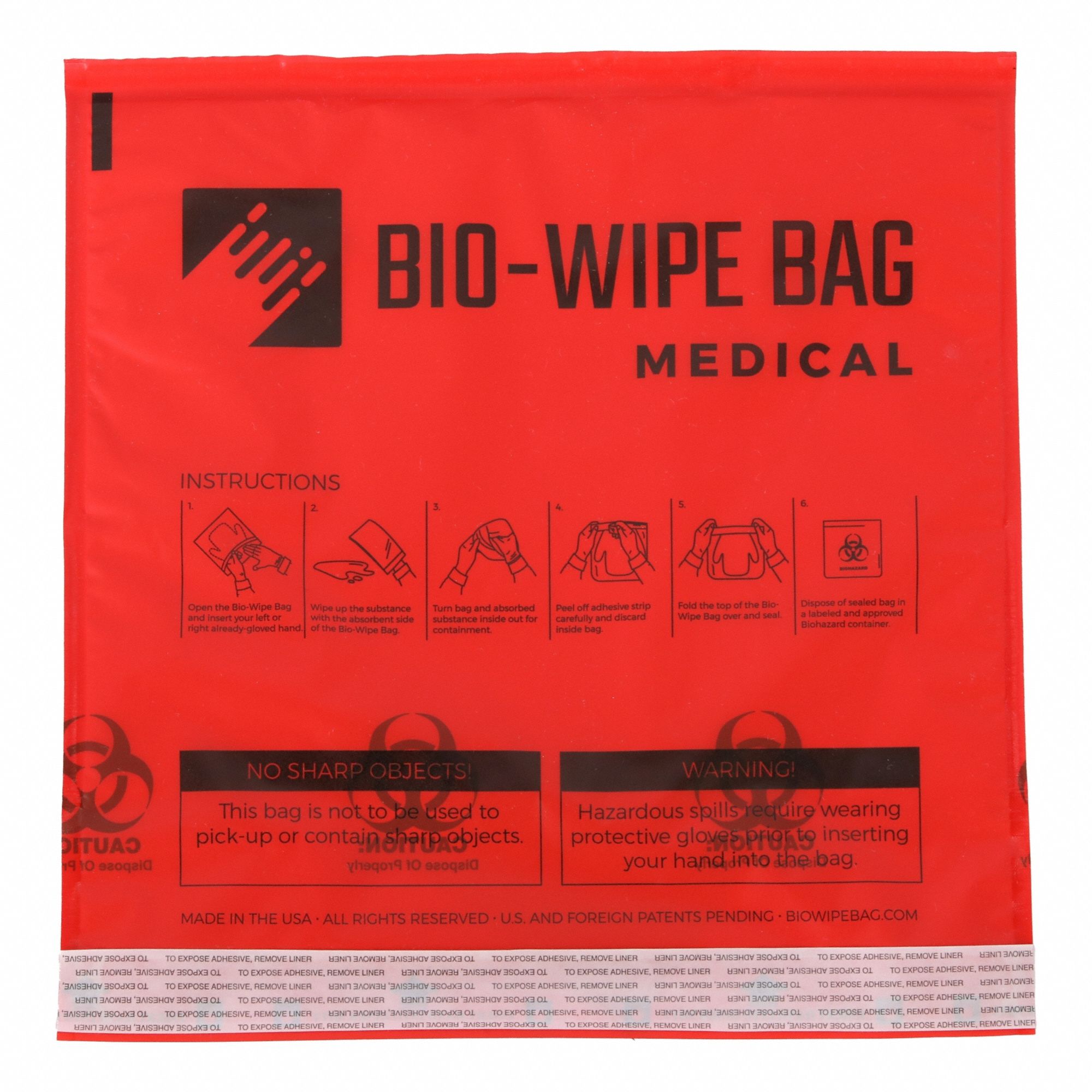 Biohazardous Liquid & Bodily Fluid Sorbent Pads & Rolls